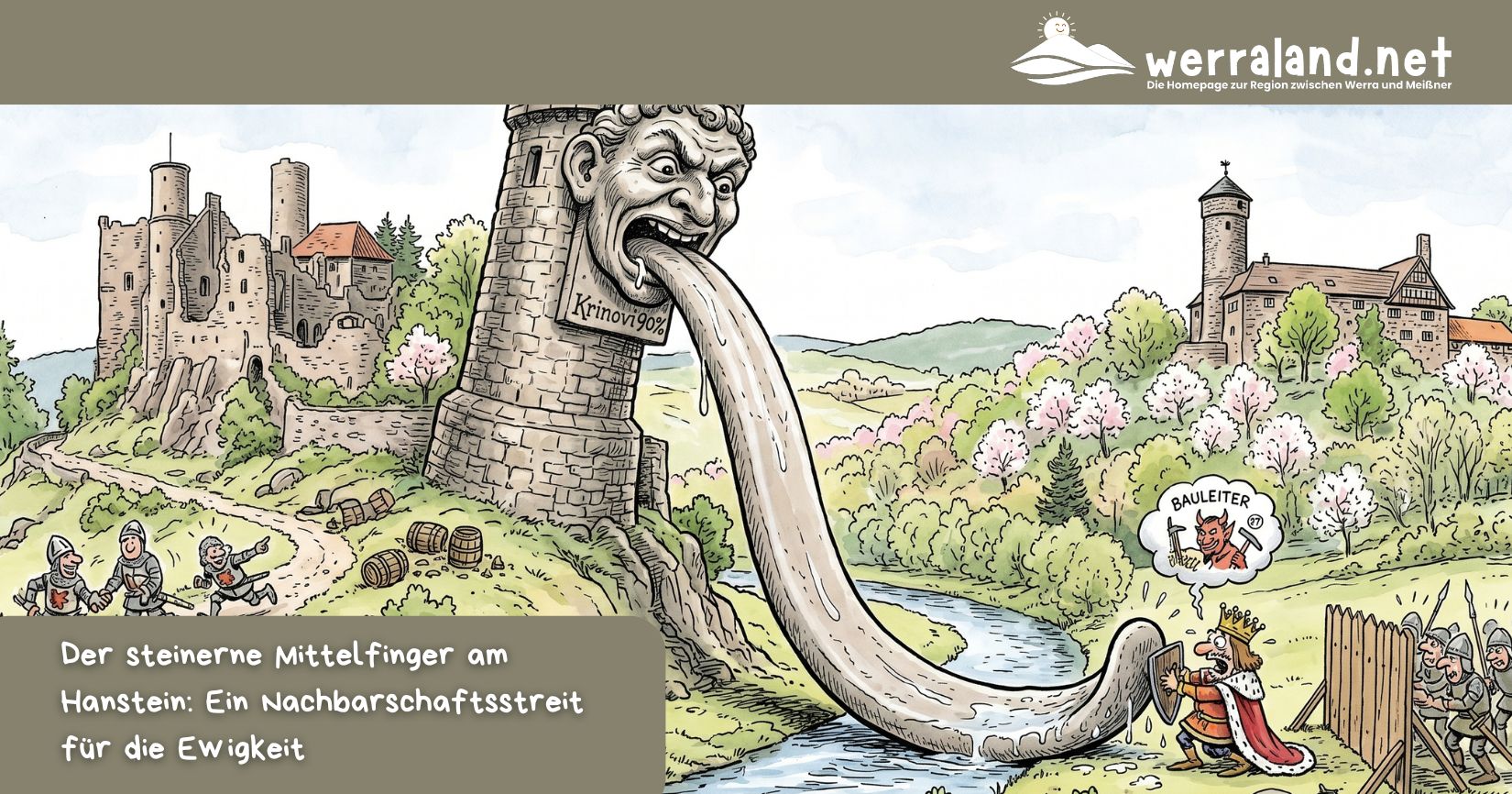 Der steinerne Mittelfinger am Hanstein: Ein Nachbarschaftsstreit für die Ewigkeit