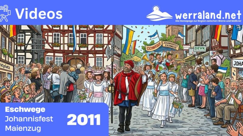 Werraland.net vor Ort – Video vom Maienzug beim Johannisfest 2011 in Eschwege
